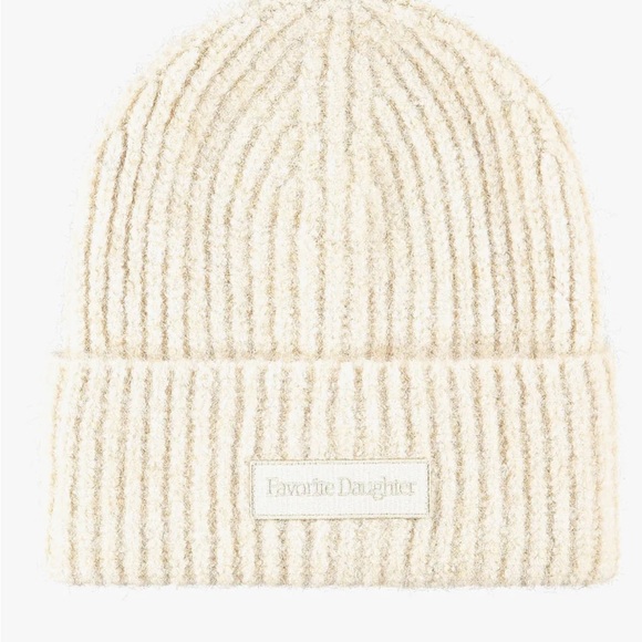 Favorite Daughter Cream Knit Beanie - Picture 4 of 7